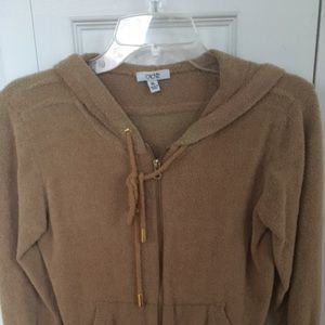 Cache Tan Terry Stretch Hoodie - XL